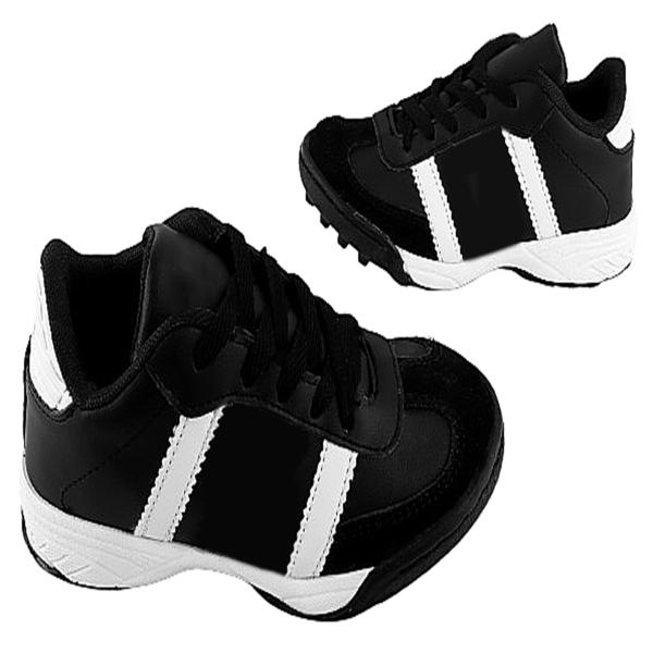 Tenis Fútbol Rápido 100% Piel Cosidos Multitacos Futsala Cómodos 212 Negro
