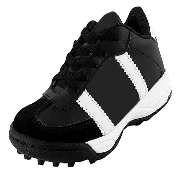 Tenis Fútbol Rápido 100% Piel Cosidos Multitacos Futsala Cómodos 212 Negro