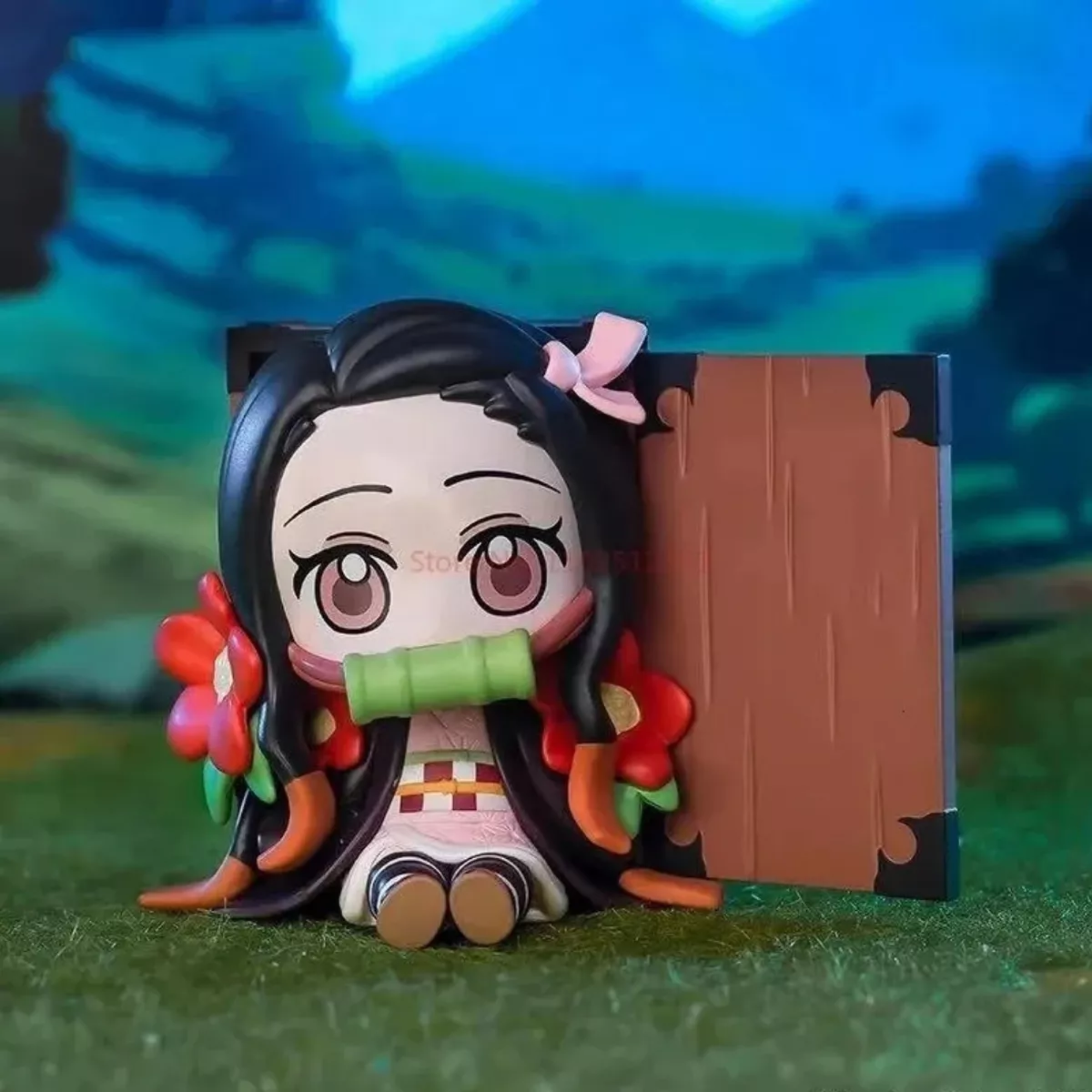 Set 6 Mini Figuras Demon Slayer Kimetsu No Yaiba Anime Kawai Chibi figuras de Anime Adorables mini figuras Chibi de Demon Slayer