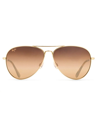 Lentes de sol Maui Jim MJ-264-16 Mavericks Aviator Titanium Polarized Coffe
