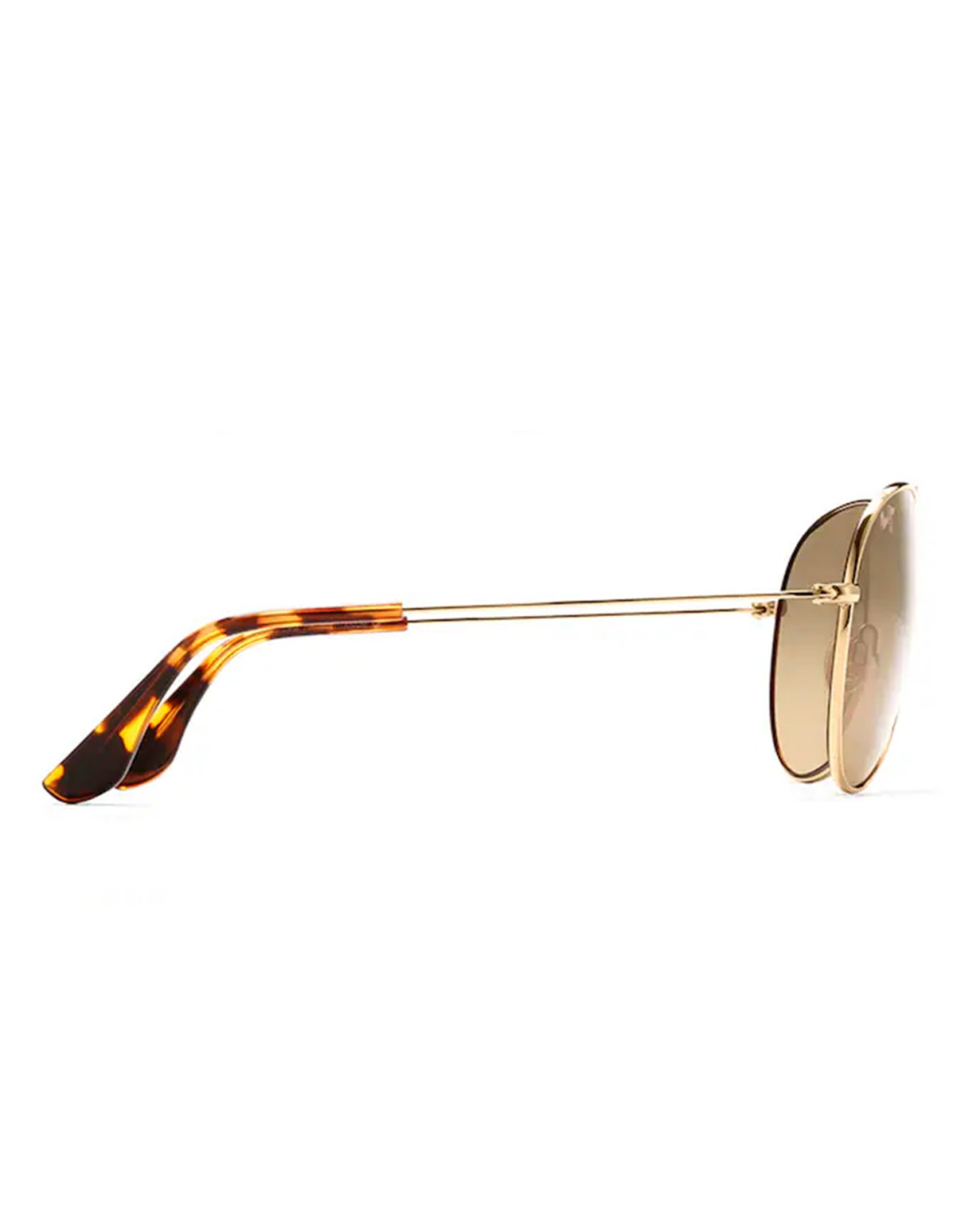 Lentes de sol Maui Jim MJ-264-16 Mavericks Aviator Titanium Polarized Coffe