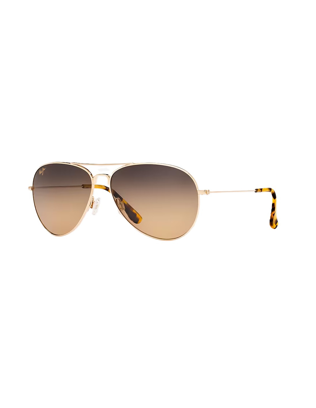 Lentes de sol Maui Jim MJ-264-16 Mavericks Aviator Titanium Polarized Coffe