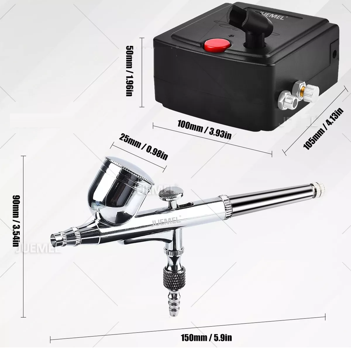 Kit Aerógrafo Juemel Multiuso Doble Acción
