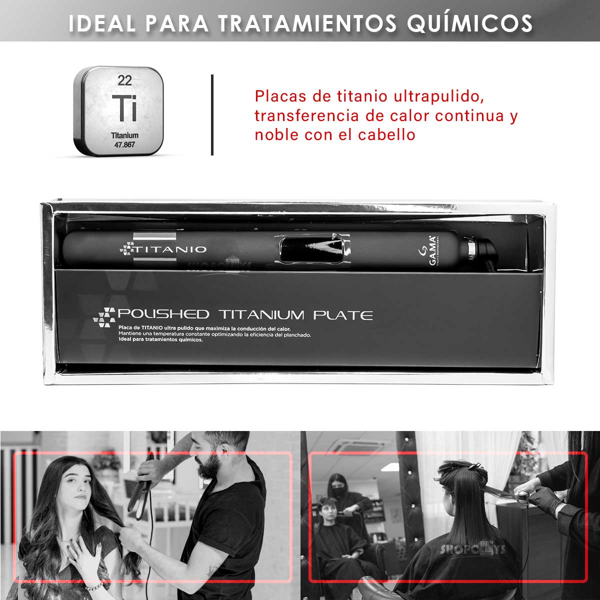 Plancha Alisadora Ga.ma CP14 Titanio Digital 4d Ozone Ion