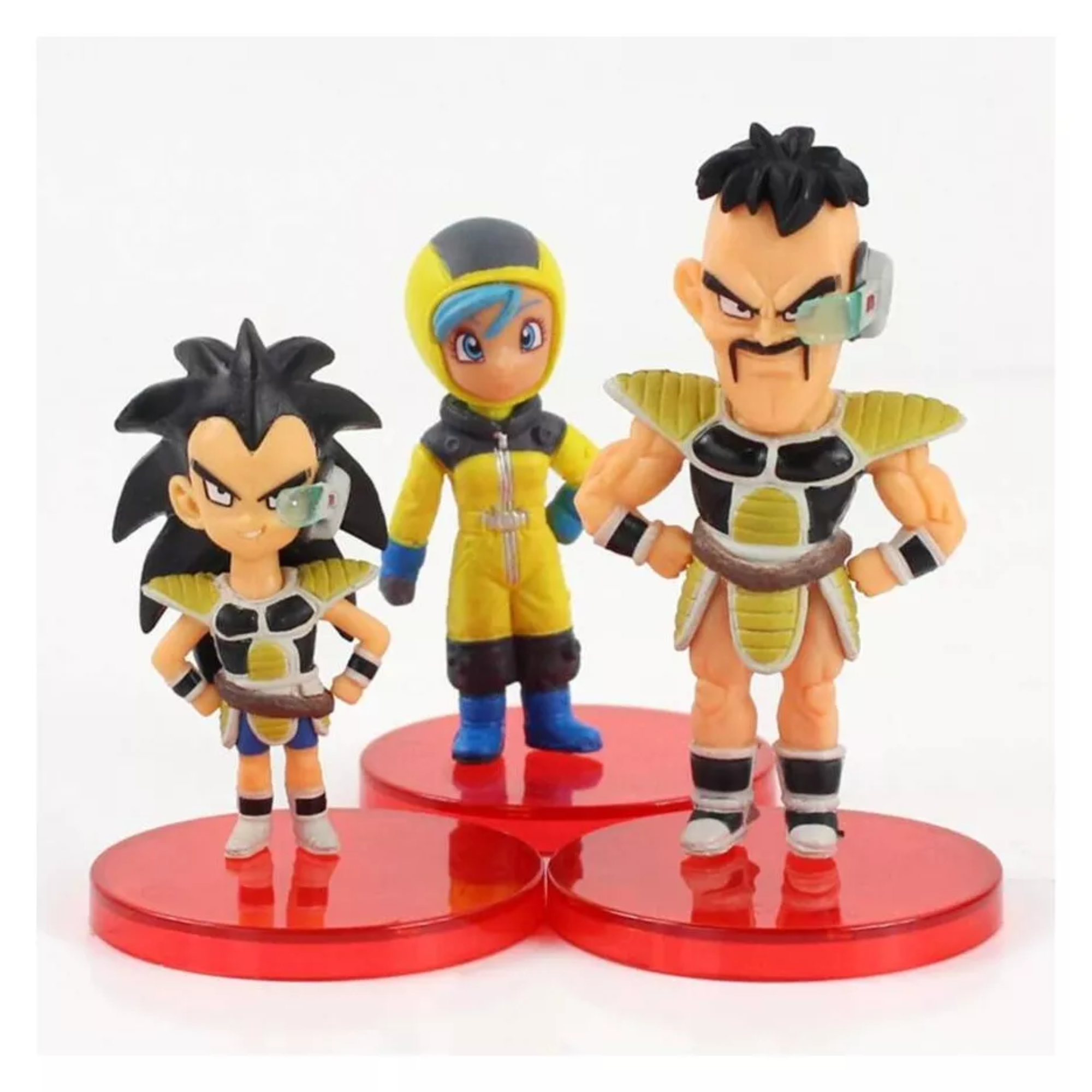 Set 6 Figuras Mini Dragon Ball Z Broly Goku Rey Vegeta Bulma Muñecos coleccionables, Figuras Chibi Anime