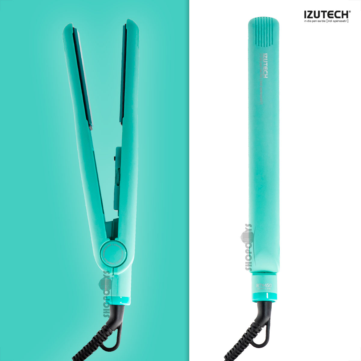 Plancha Para Cabello Izutech Placas Premium Temperatura 450° 
