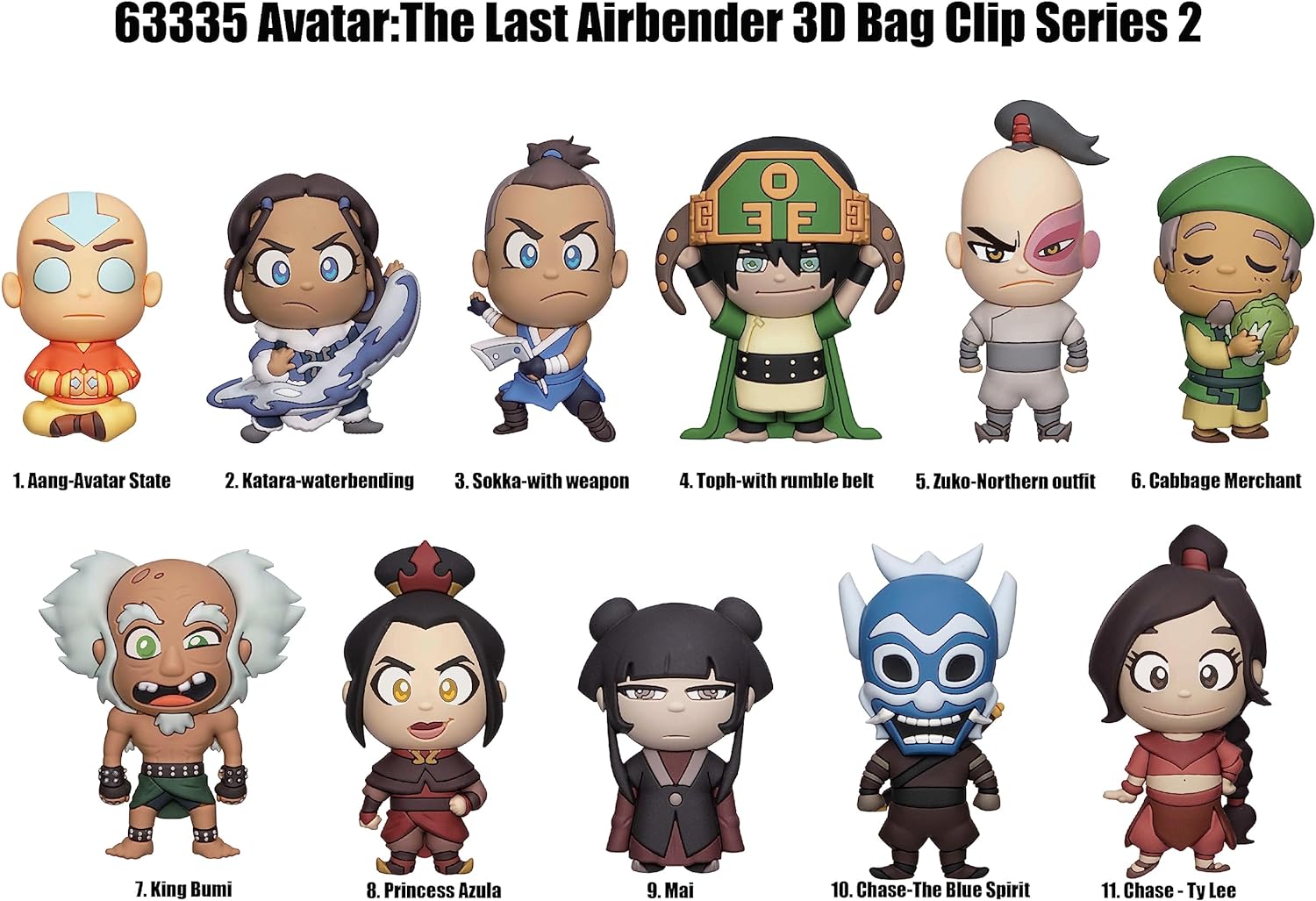 1 Llavero Monogram Avatar The Last Airbender Licencia Oficial Personajes 3D
