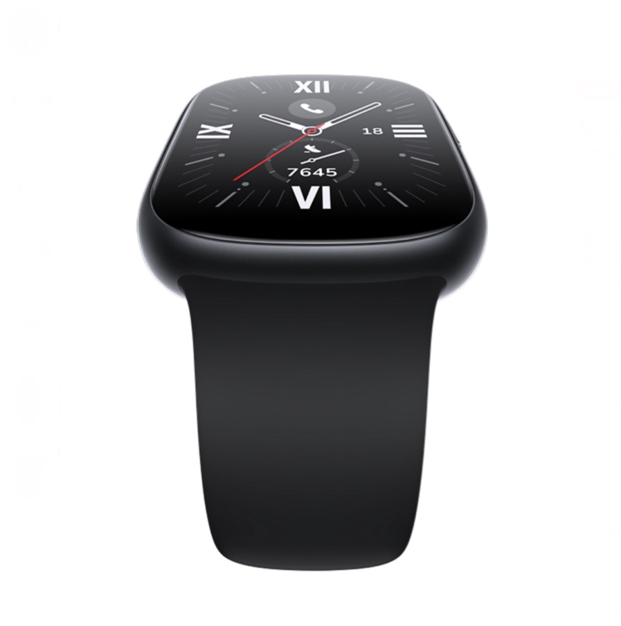 Smartwatch Honor Watch Watch4 1.75"" caja negra, malla de silicona negro.
