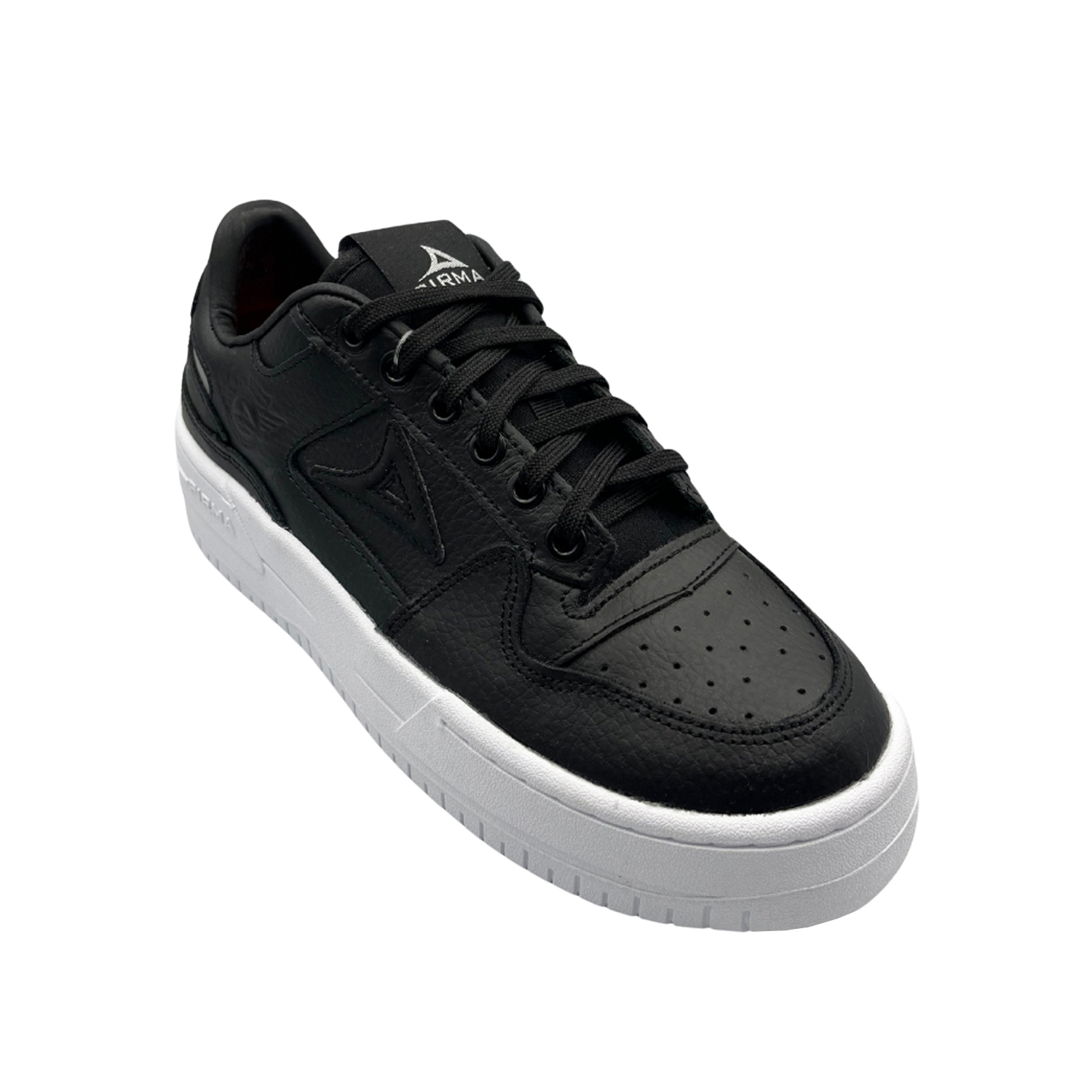 Tenis Pirma 5524 Casual Urbano Color Negro Con Plataforma Para dama .