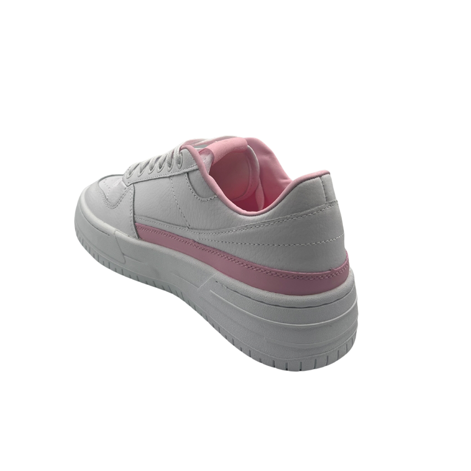 Tenis Pirma 5524 Casual Urbano Color Blanco Con Plataforma Para dama.