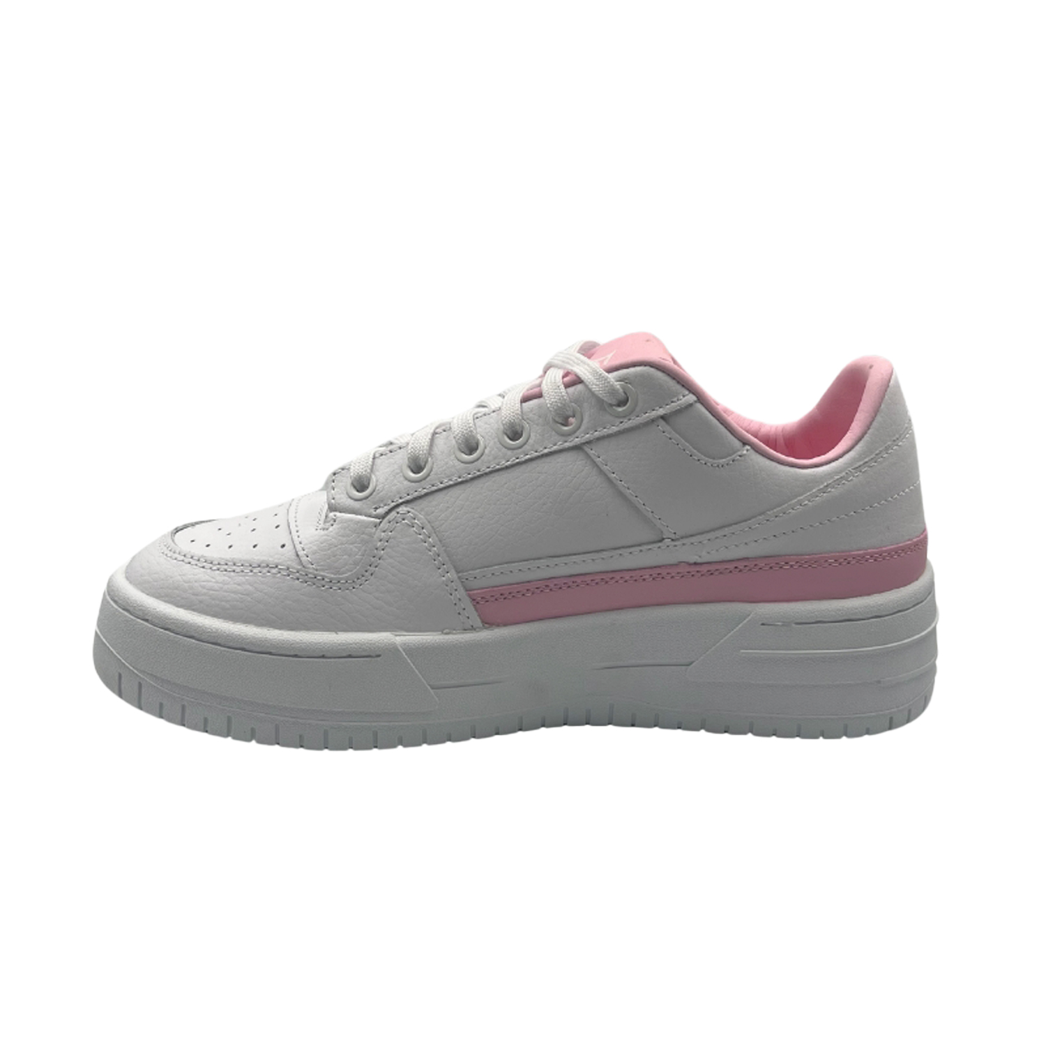 Tenis Pirma 5524 Casual Urbano Color Blanco Con Plataforma Para dama.