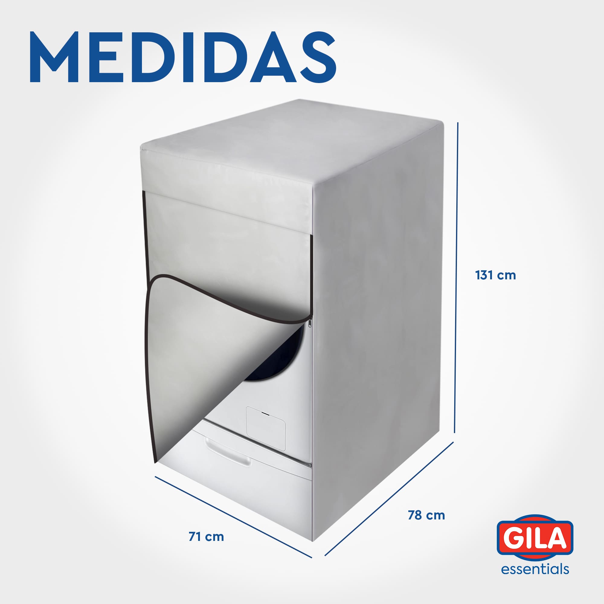 Funda Para Lavadora/Secadora de Carga Frontal con Pedestal GILA Essentials (Protector impermeable)