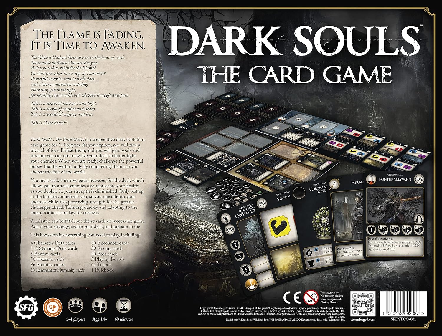 Dark Souls The Card Game Inglés Steamforged Games Juego 1 a 4 Jugadores.