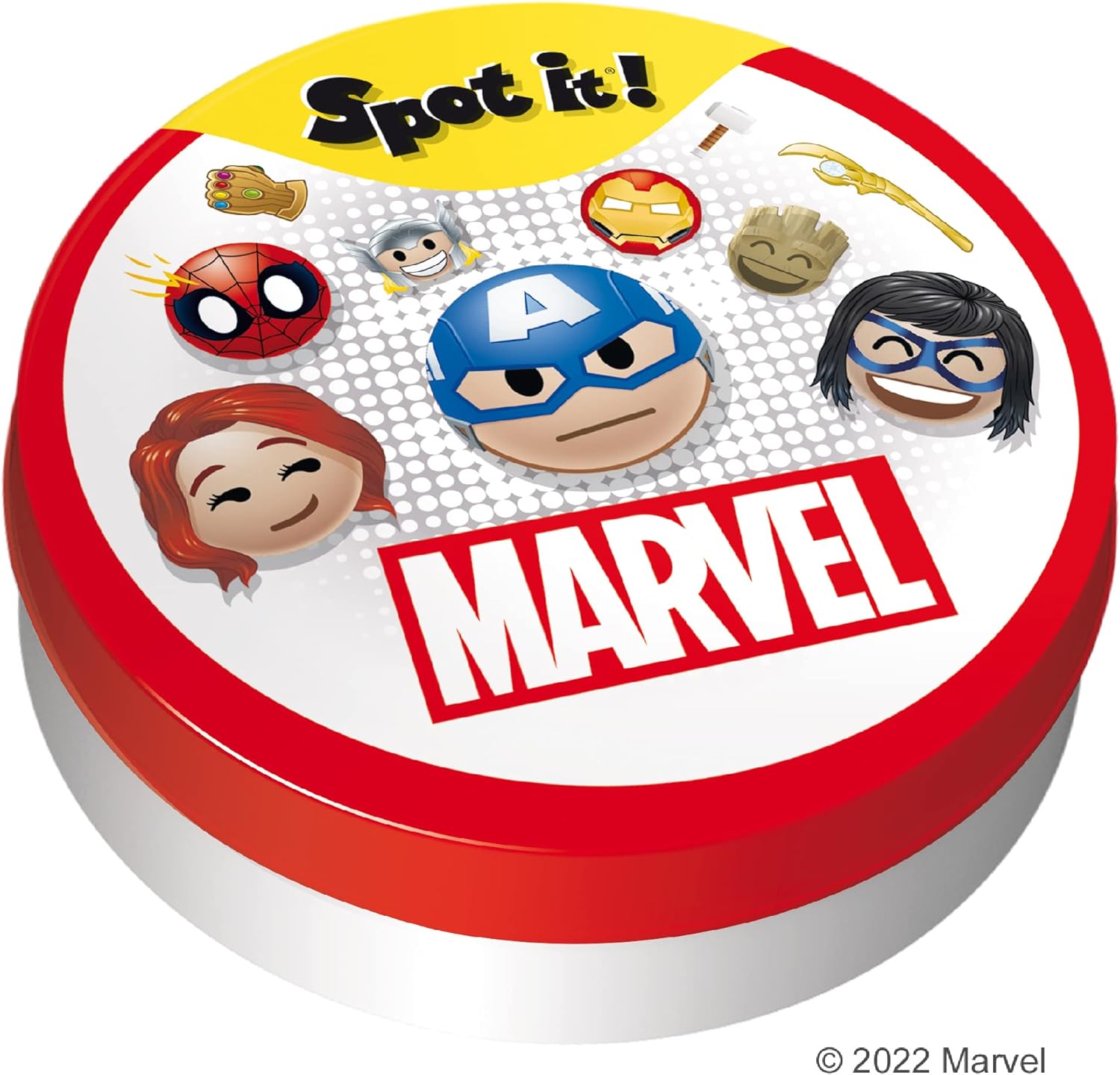Spot It Marvel Inglés Zygomatic Juego 2 a 8 Jugadores