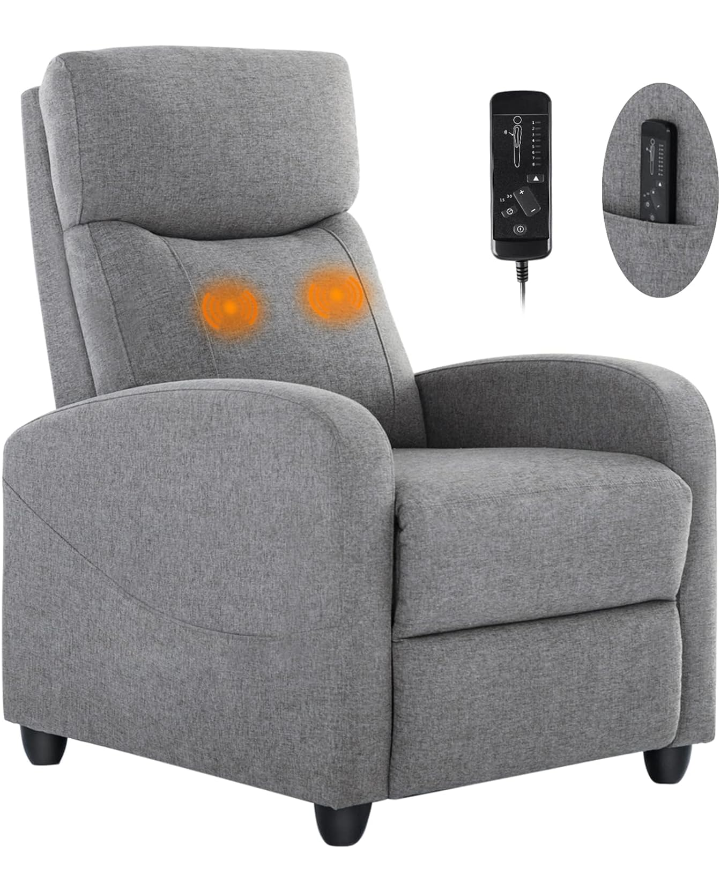 Sillón sofa reclinable ergonómico con funcion de masajes 