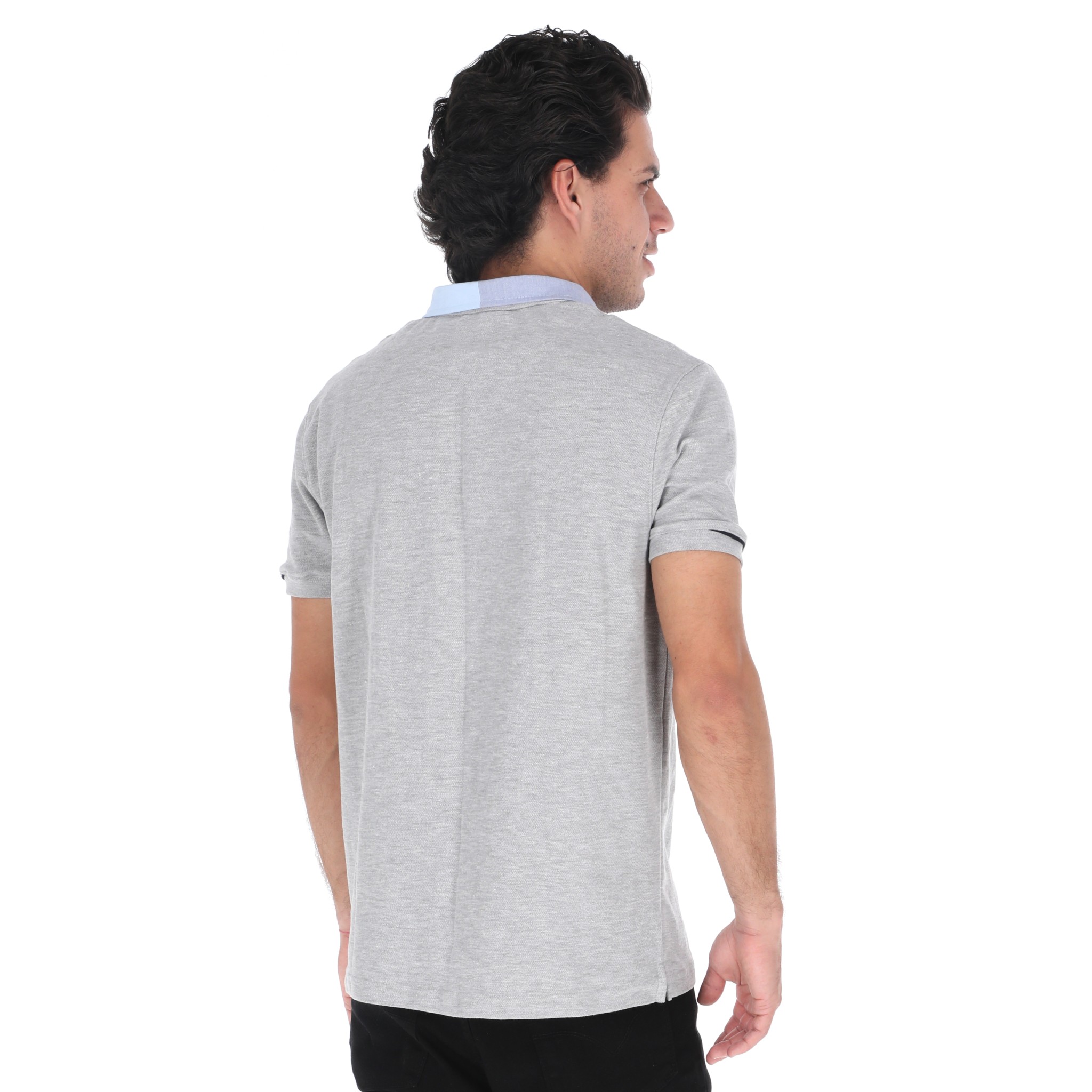 Playera Tipo Polo Color Gris Para Hombre Slim Fit CHB Chili Beans Clothing Co..