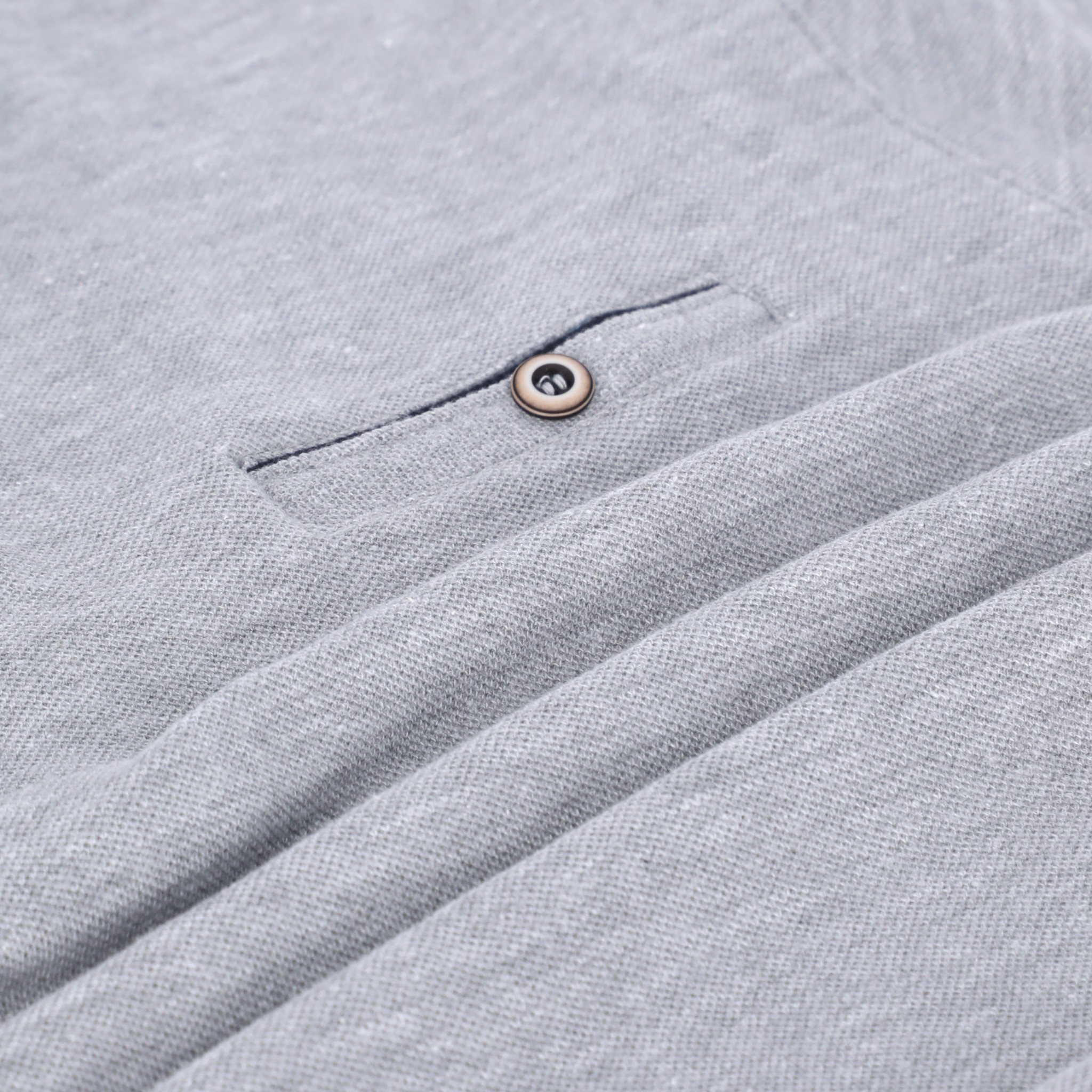 Playera Tipo Polo Color Gris Para Hombre Slim Fit CHB Chili Beans Clothing Co..