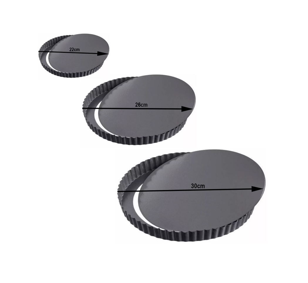 Molde Antiadherente Desmontable Para Pay Pan Reposteria 26cm.