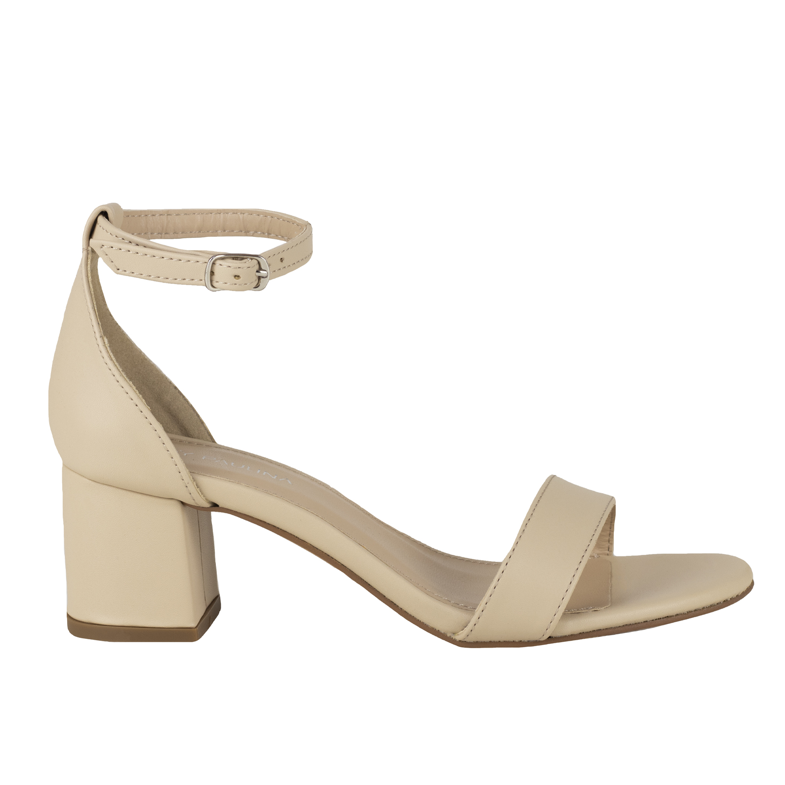Zapatilla Abierta Tacon Mujer Lady Paulina 21216 Avena Moda.