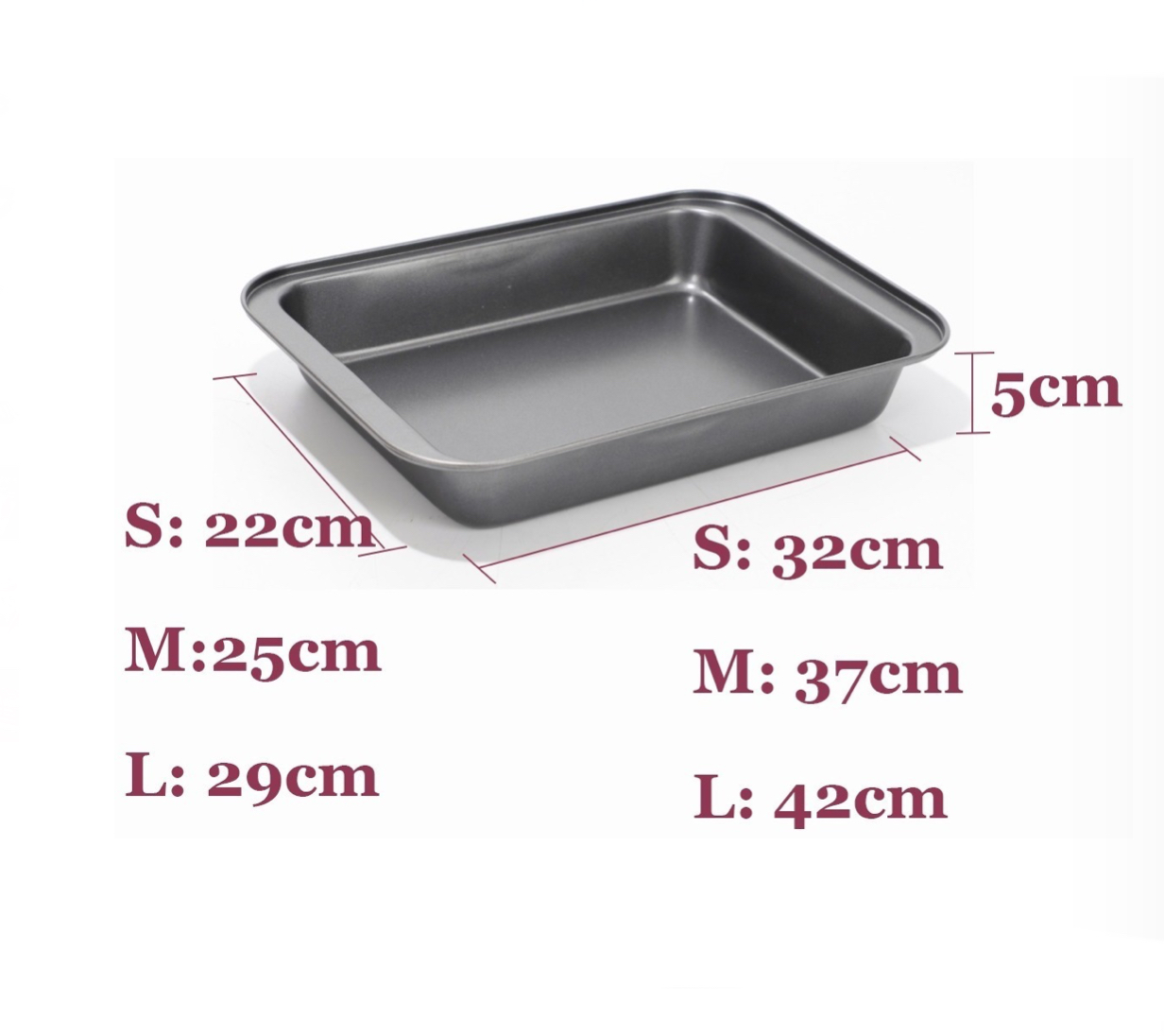 Set 3 Charolas Moldes Para Hornear Pan Pasteles Galletas.