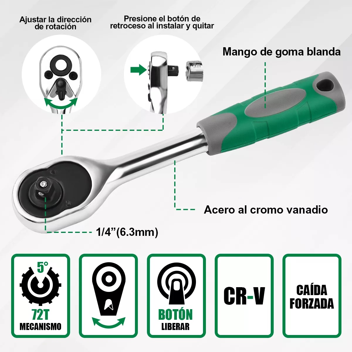 Kit Herramientas Mecanicas Llaves De Matraca 53 pcs