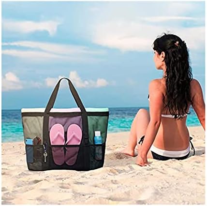 A PUBAMALL Bolsa de playa de malla Grande Bolsa de Playa de Malla 15 16