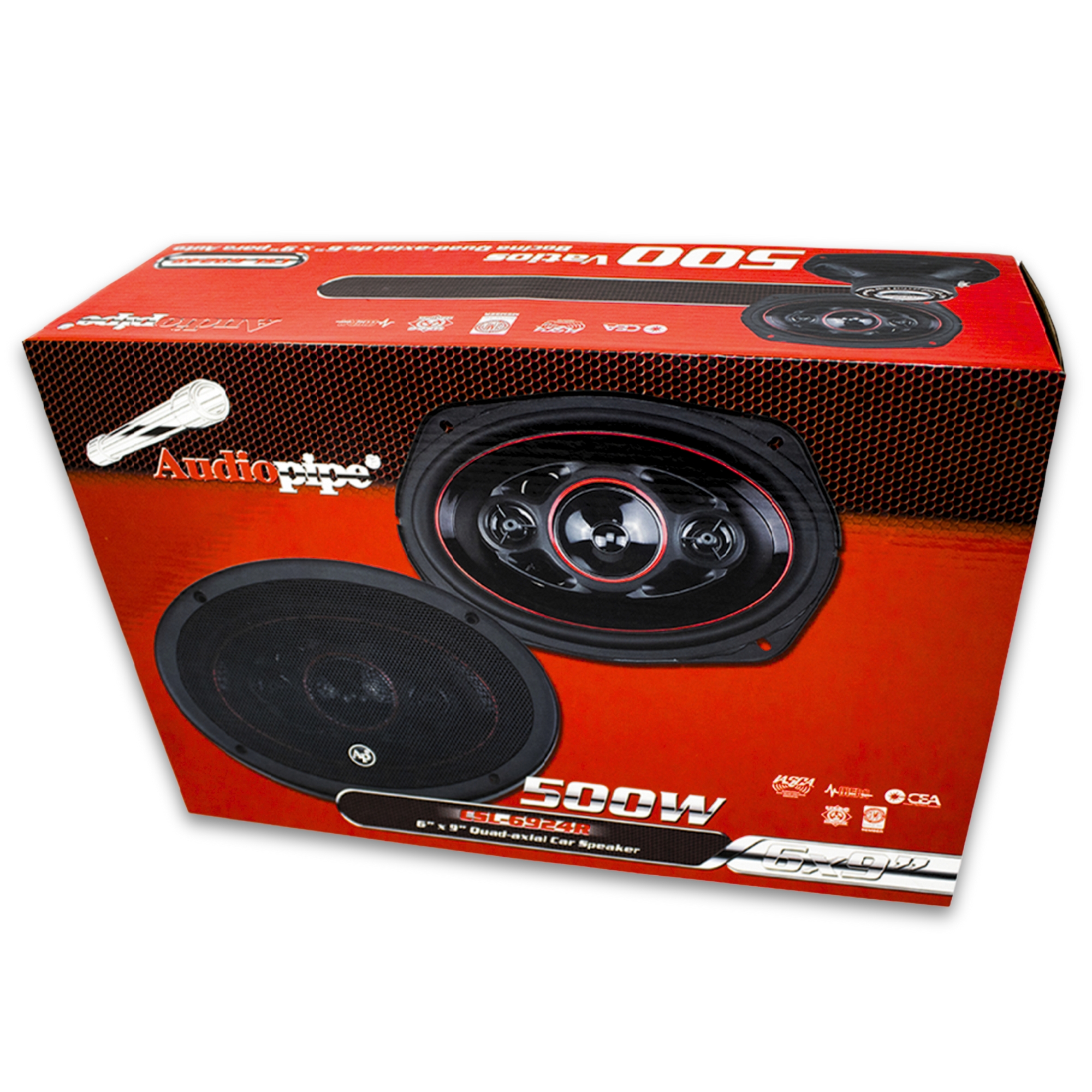 Bocinas tipo full range Audiopipe CSL6924R 500 Watts 4 Ohms.
