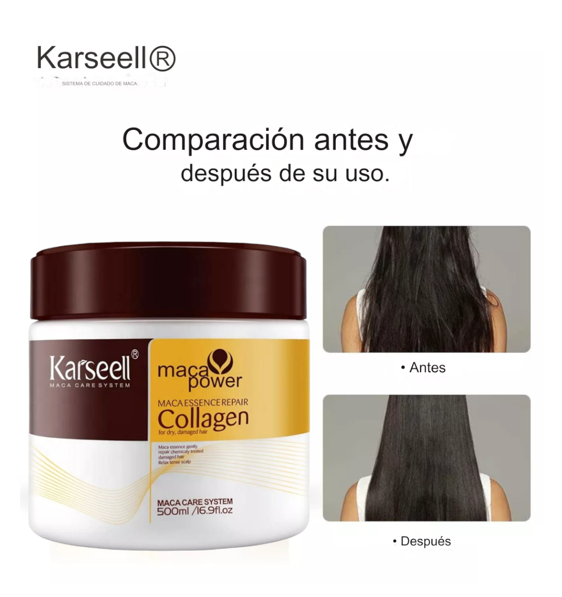 Tratamiento Capilar Con Colágeno Karseell Original