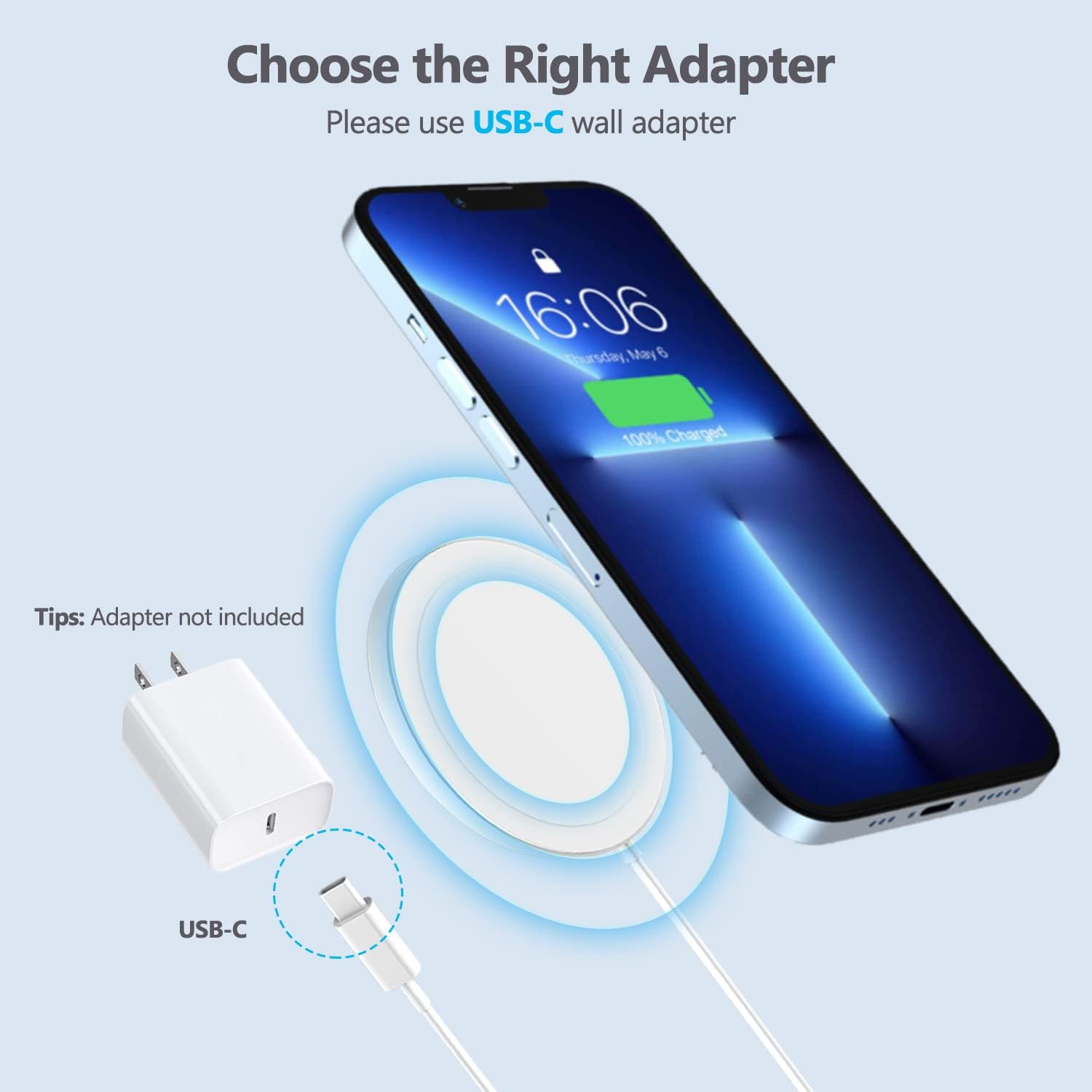 Cargador Inalambrico Magsafe Carga Rapida Cargador Magenetico .