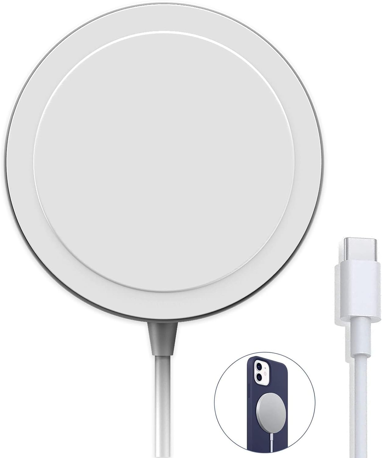 Cargador Inalambrico Magsafe Carga Rapida Cargador Magenetico .