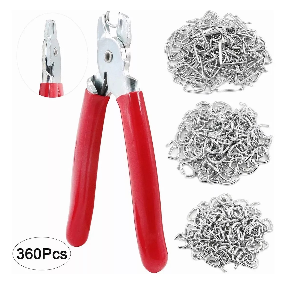 Alicate Y Anillos De Cerdo Galvanizado 360 pzs