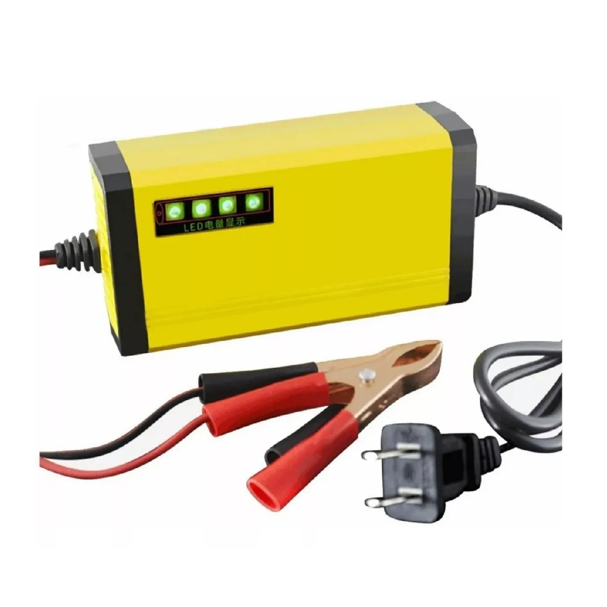 Cargador De Baterías Automotriz Automático Amarillo