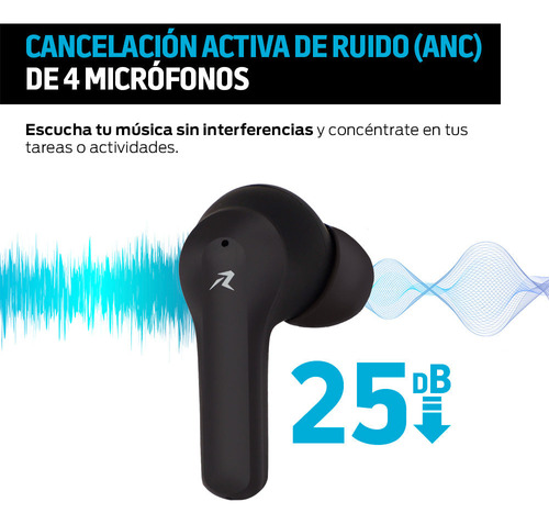Audifonos Inalambricos Bluetooth Cancelacion De Ruido 25db