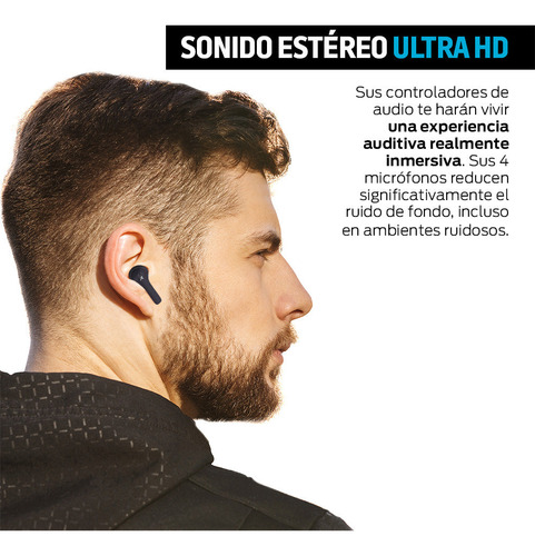 Audifonos Inalambricos Bluetooth Cancelacion De Ruido 25db