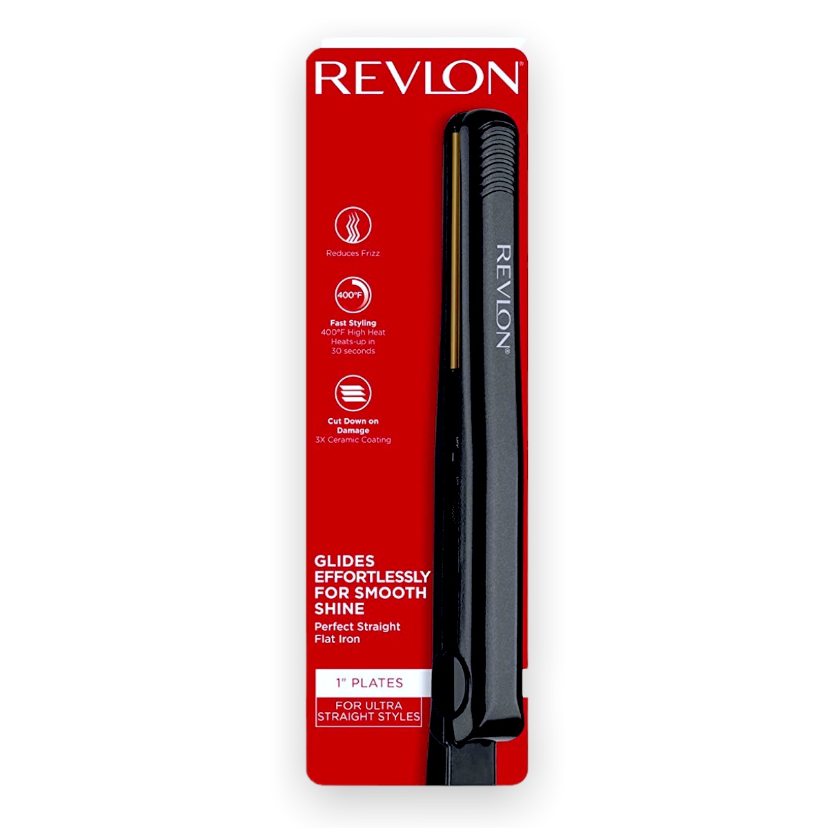 Plancha Revlon Rvst2046 3x Cerámica 400 °f Reduce Friz