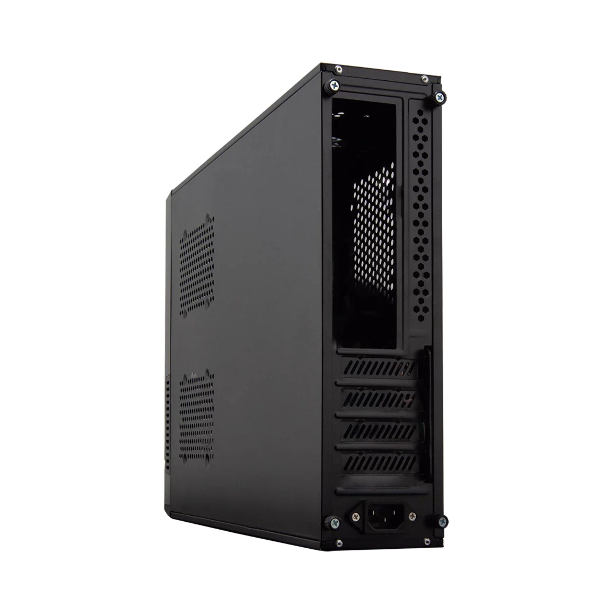 Gabinete Acteck Atom GS240, micro-ATX, Fuente SFX de 500 W, Negro.