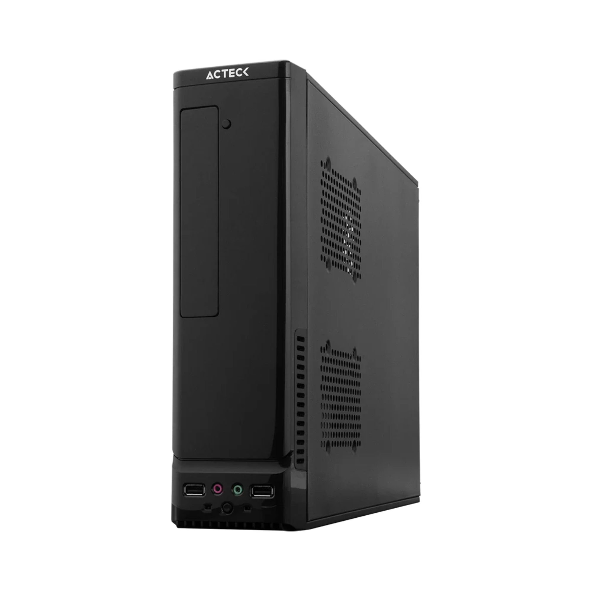 Gabinete Acteck Atom GS240, micro-ATX, Fuente SFX de 500 W, Negro.