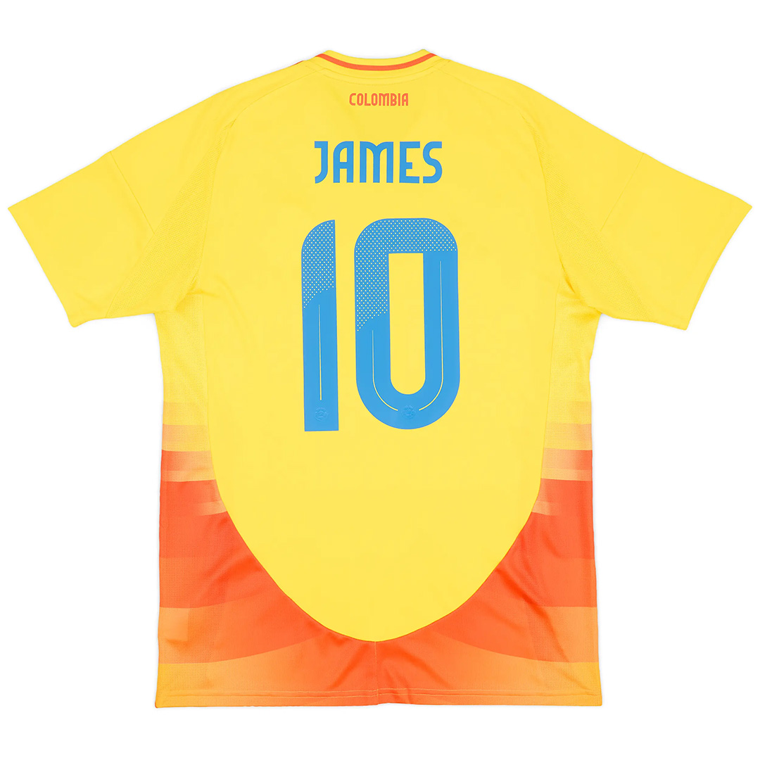 Nuevo! Jersey Colombia 2024/2025 Titular Local Amarilla James Rodriguez 10 Talla S .