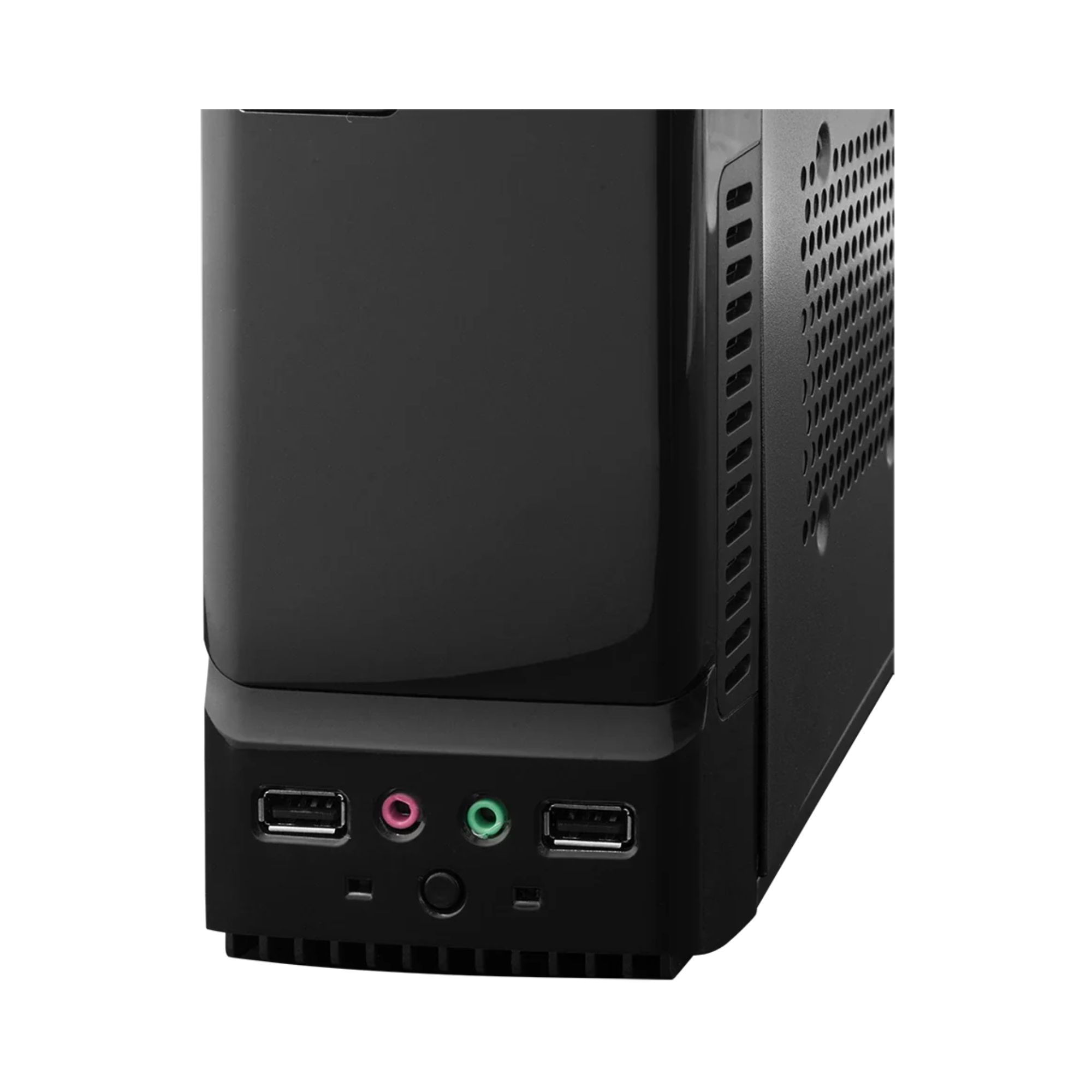 Gabinete Acteck Atom GS240, micro-ATX, Fuente SFX de 500 W, Negro.
