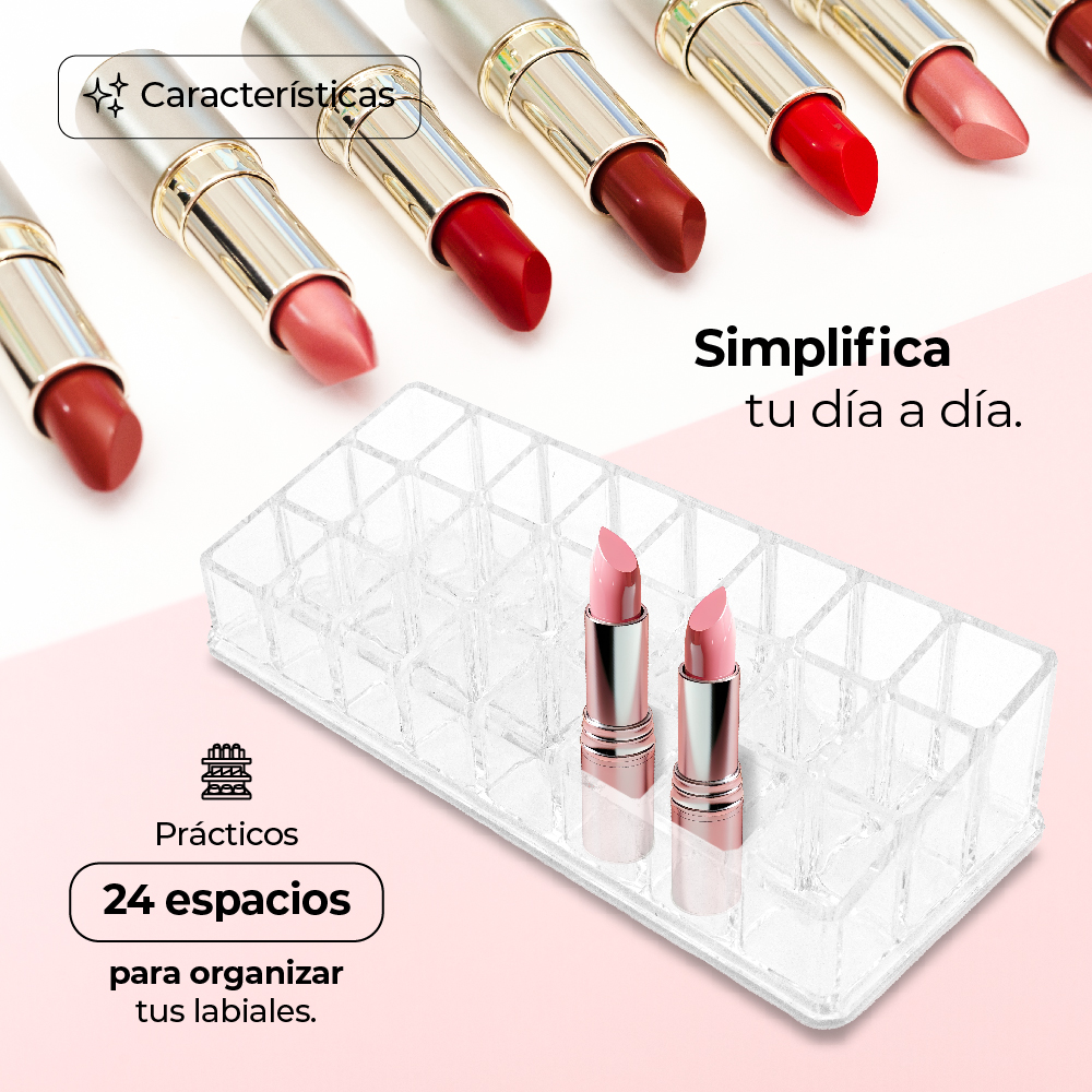 Organizador Cosméticos Acrilico Maquillaje 24 Espacios