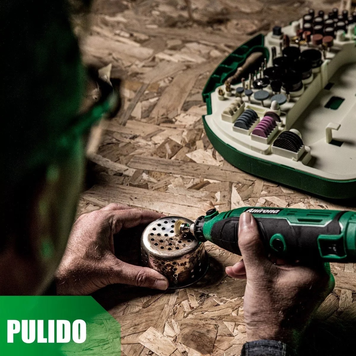Mini Taladro Mototool Anirona Con 211 Piezas 135w Potencia 135 W.