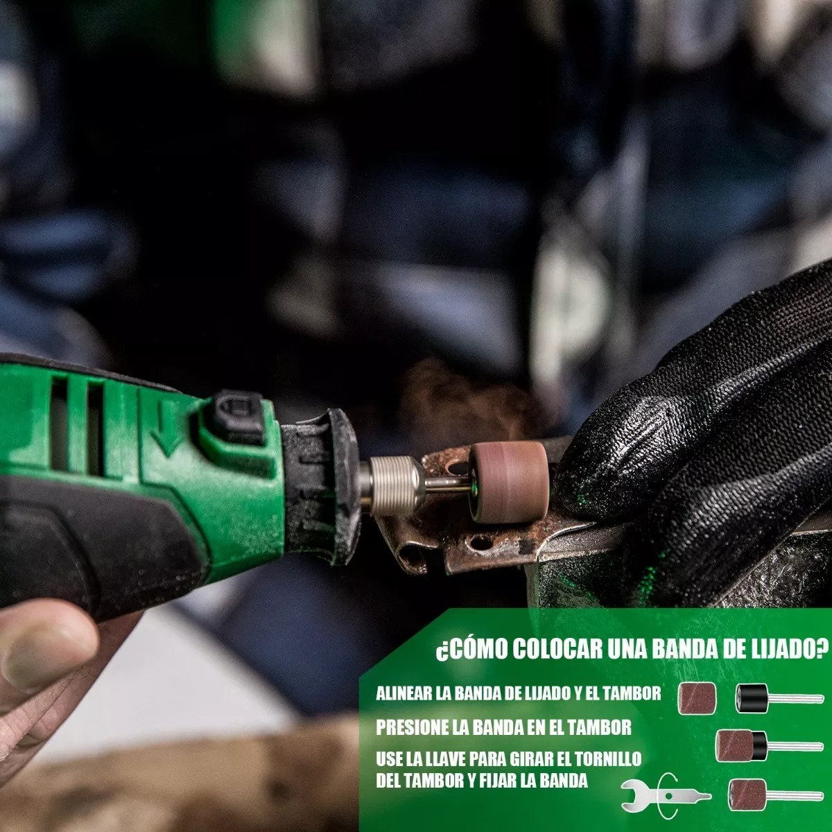 Mini Taladro Mototool Anirona Con 211 Piezas 135w Potencia 135 W.