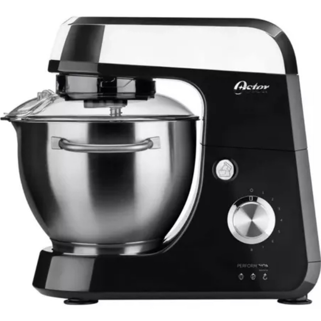 Batidora de pedestal Oster Perform Inox FPSTSM2711 negra 60 Hz 127 V.