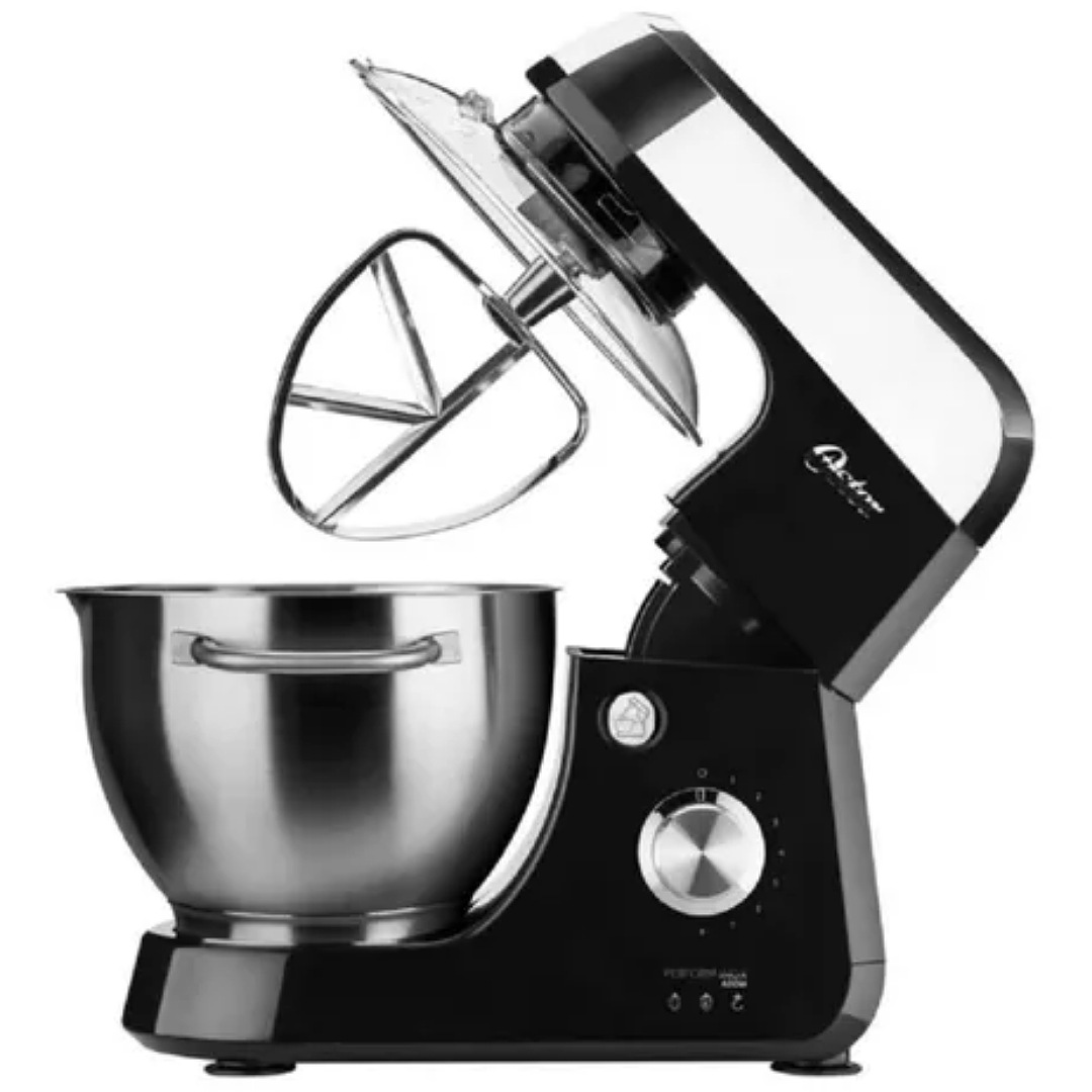 Batidora de pedestal Oster Perform Inox FPSTSM2711 negra 60 Hz 127 V.