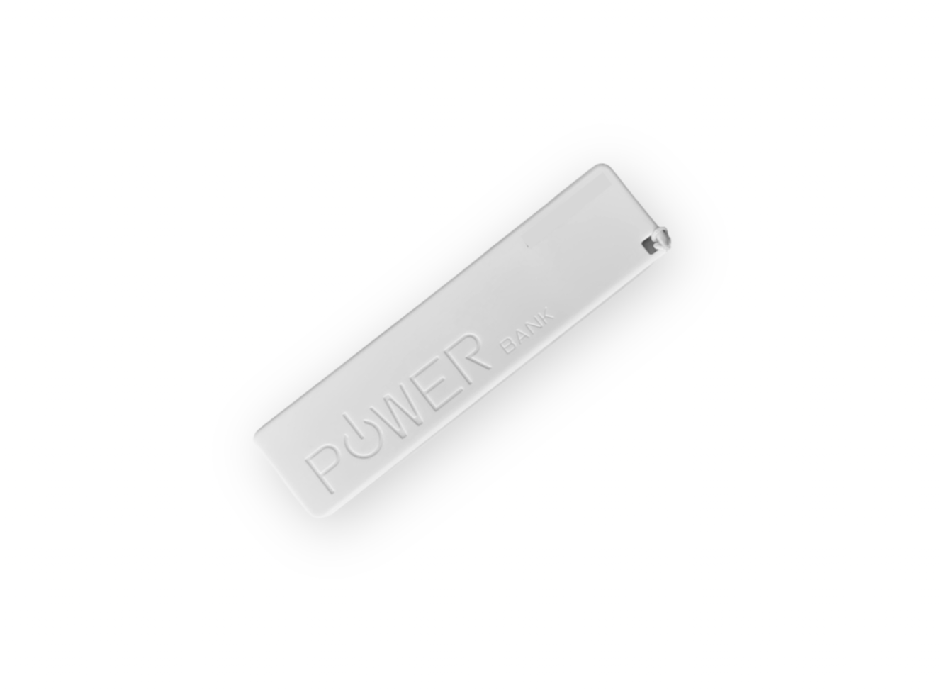 Cargador Power Bank Mini Batería Portátil de 2600mAh para Celular más Cable para iPhone Gratis Color Blanco.
