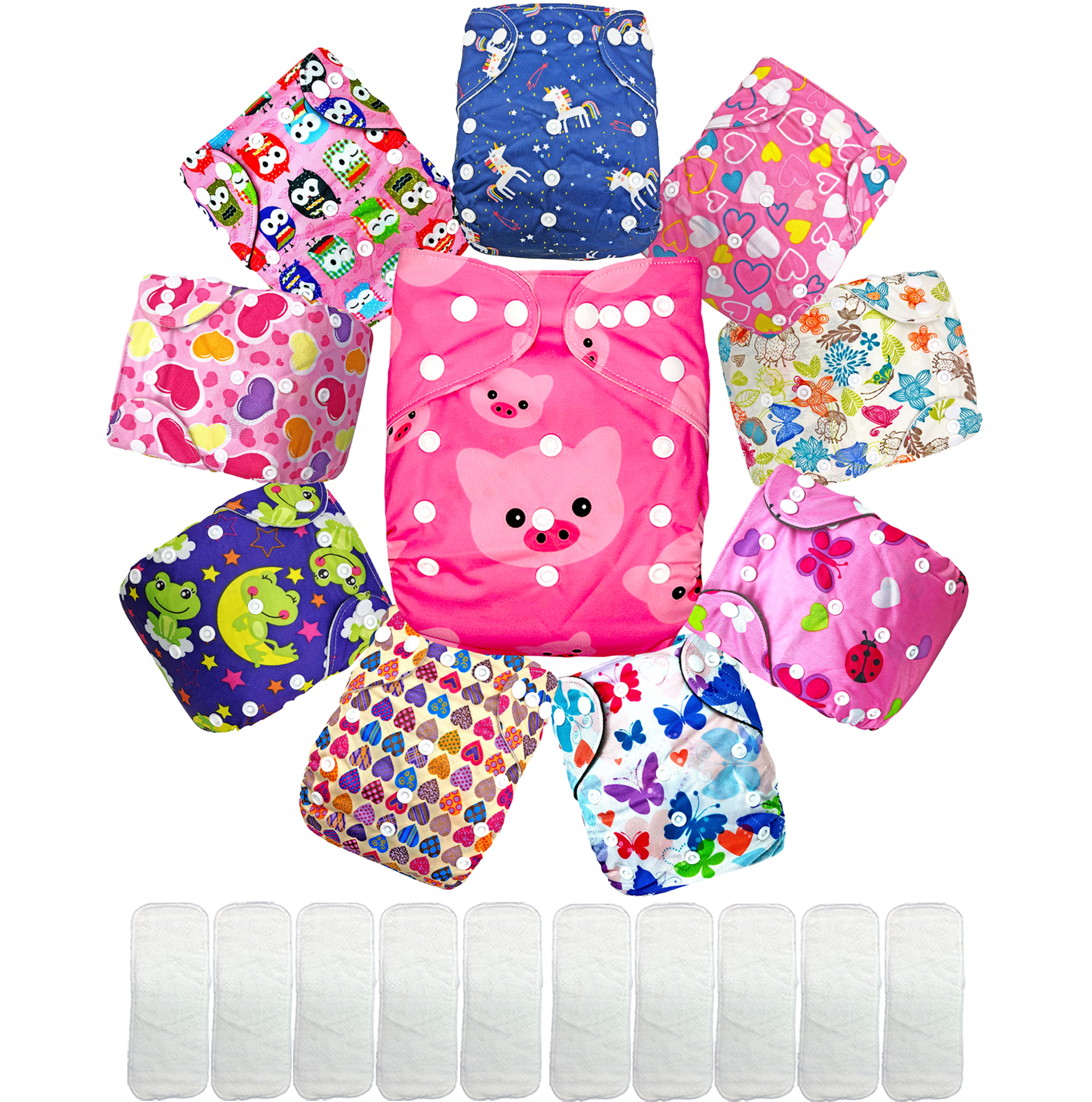 Pañal ecológico de tela Reutilizable para bebés con insertos Ecobaby Original 