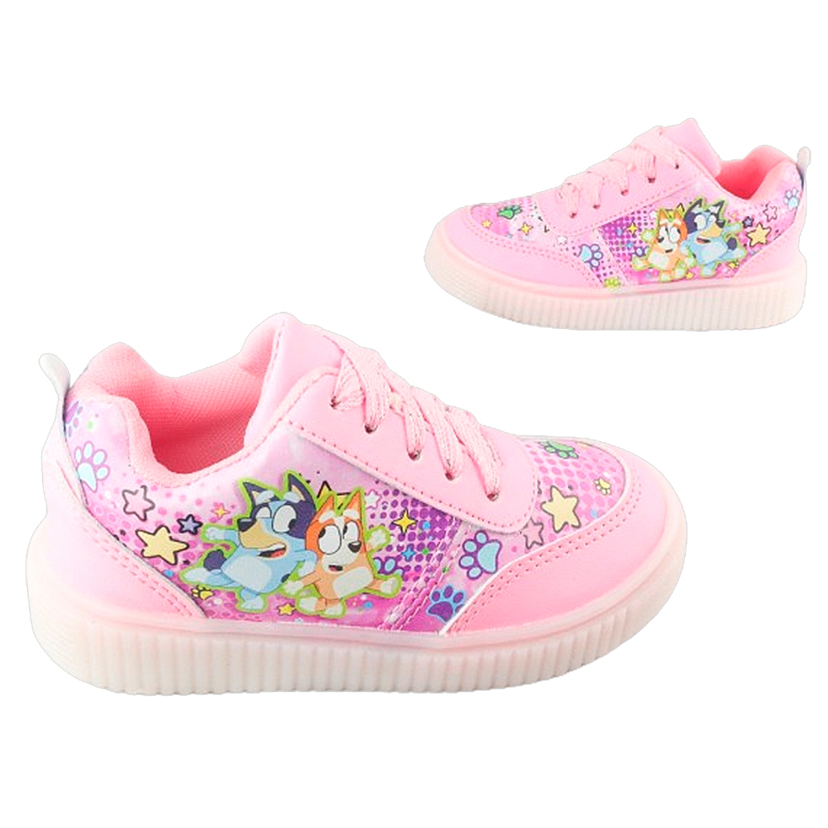 Tenis Niña Cachorros Blue Bingo Casual Moda Luces Led 770-rb