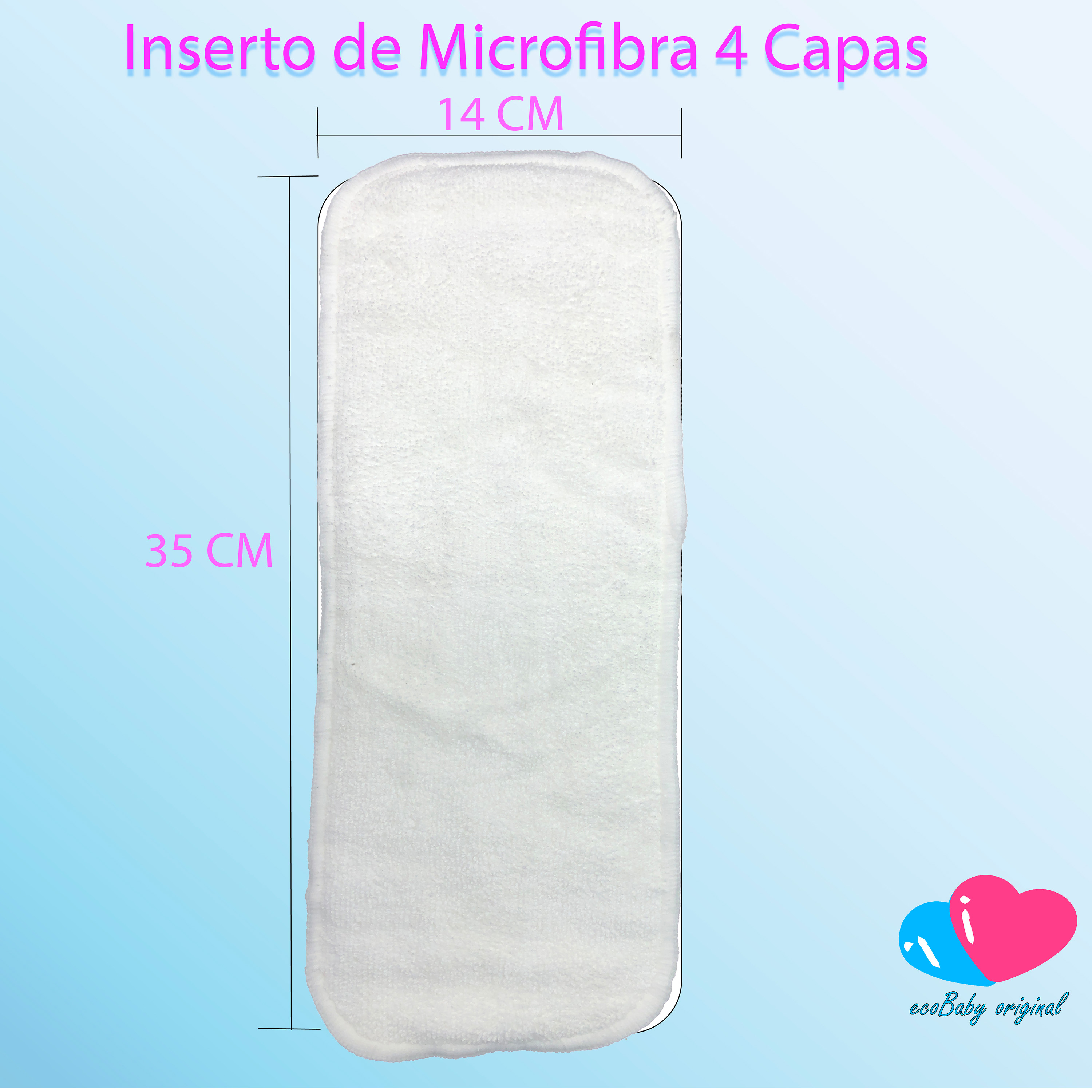Pañal ecológico de tela Reutilizable para bebés con insertos Ecobaby Original 
