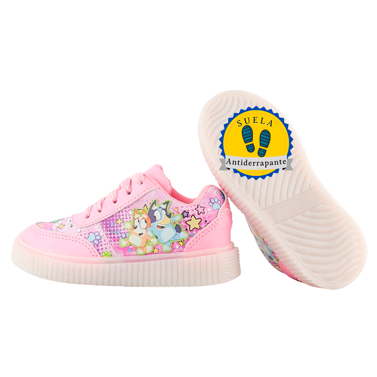 Tenis Niña Cachorros Blue Bingo Casual Moda Luces Led 770-rb