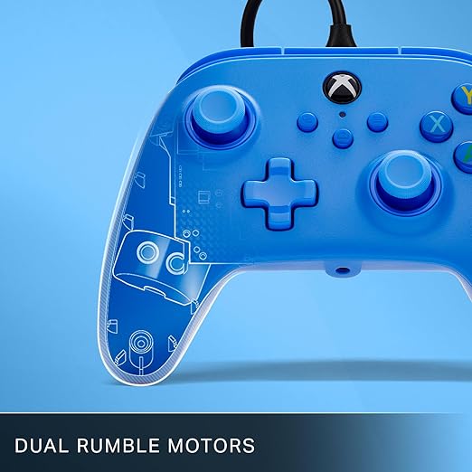 Mando con cable PowerA para Xbox - Azul, gamepad, controlador para videojuegos cableado, controlador para juegos